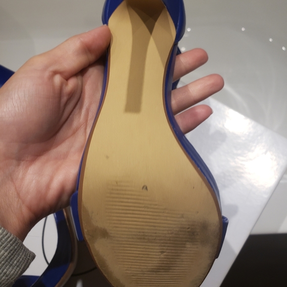 Steve Madden Marlene Heels Size 7 Blue - Picture 5 of 6